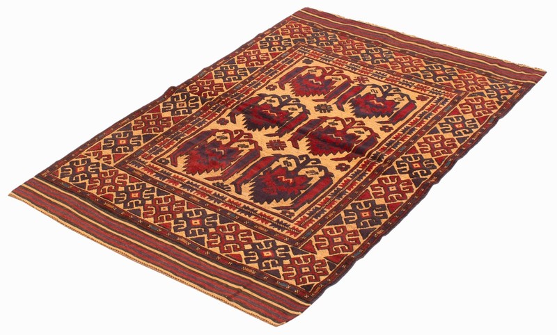 Vintage Traditional Hand-Knotted Area Rug 4'0" x 6'3" Oriental Wool Carpet gallery