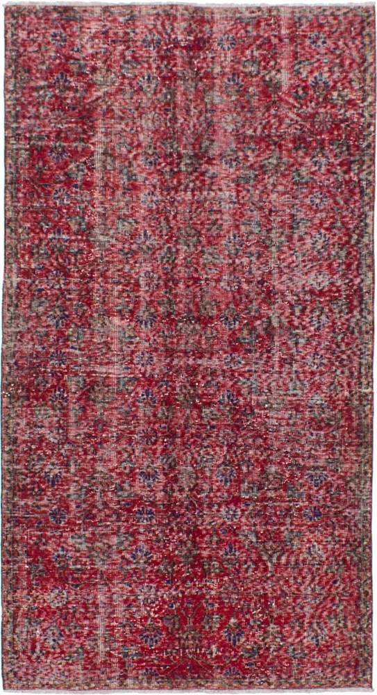 Vintage 4'1" x 7'5" Traditional Hand Knotted Vegetable Dye Wool Area Rug