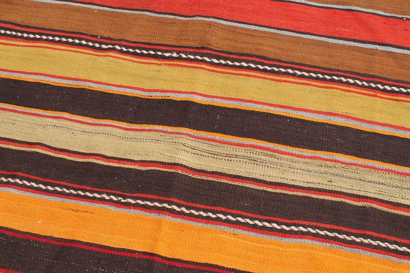 Turkish Kilim 41''x129'' Oriental Runner Corridor Hallway Stairs Striped Rug gallery