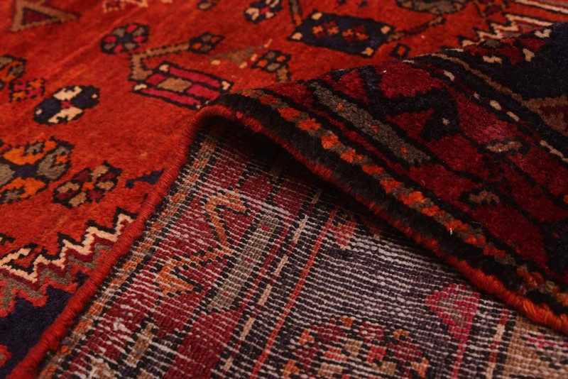Vintage Hand-Knotted Area Rug 4'11" x 8'2" Traditional Oriental Wool Carpet gallery