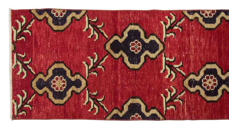 Turkish Runner,Vintage Runner,Runner Rug,Oushak Rug,Floor Rug, 1'10 X 8'6 feet gallery