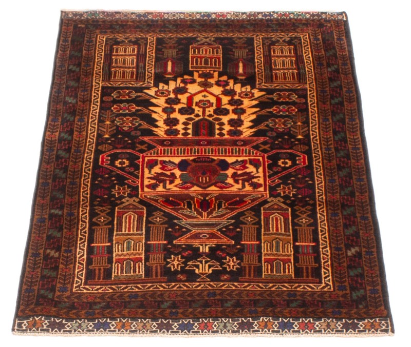 Vintage Hand-Knotted Area Rug 2'11" x 4'8" Traditional Wool Carpet gallery