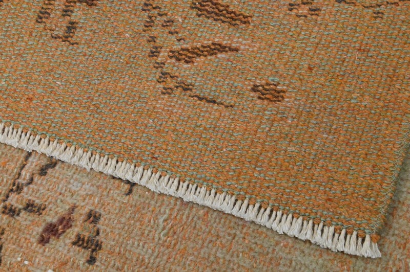 Oushak Turkish Vintage Rug 5x8 Kilim Rug Anatolian Handmade Boho Decor ORANGE gallery