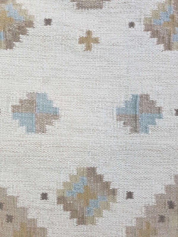 Vintage Handmade Traditional Geometric Brown Beige Kilim Rug Carpet 151x81cm gallery