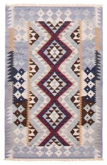 Vintage Hand Woven Area Rug 5’0″ x 8’0″ Traditional Wool Oriental Carpet