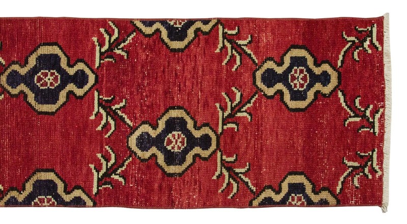 Turkish Runner,Vintage Runner,Runner Rug,Oushak Rug,Floor Rug, 1'10 X 8'6 feet gallery