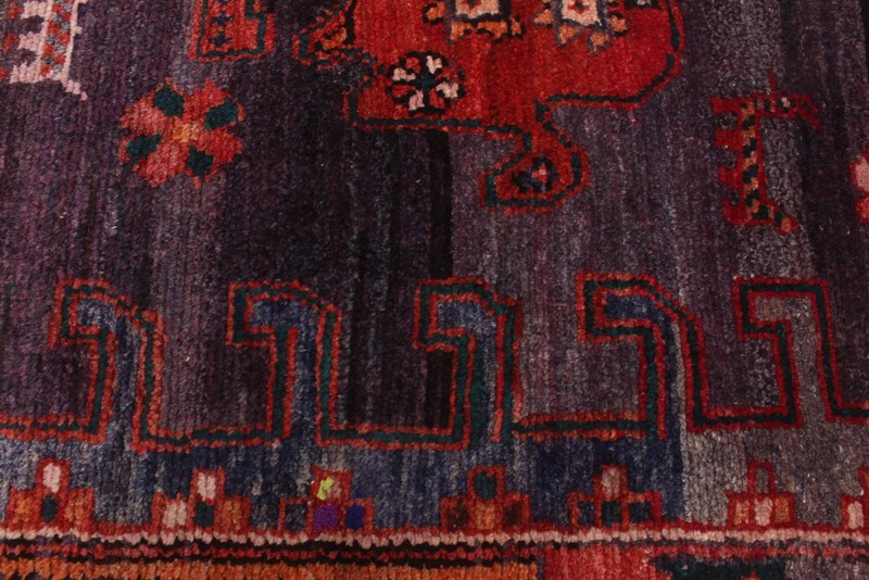 Vintage Hand-knotted Runner Rug 4'6" x 9'8" Traditional Oriental Wool Carpet gallery