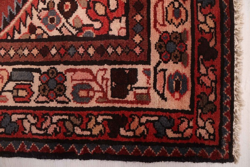 Vintage Hand-knotted Runner Rug 3'5" x 10'4" Traditional Oriental Wool Carpet gallery