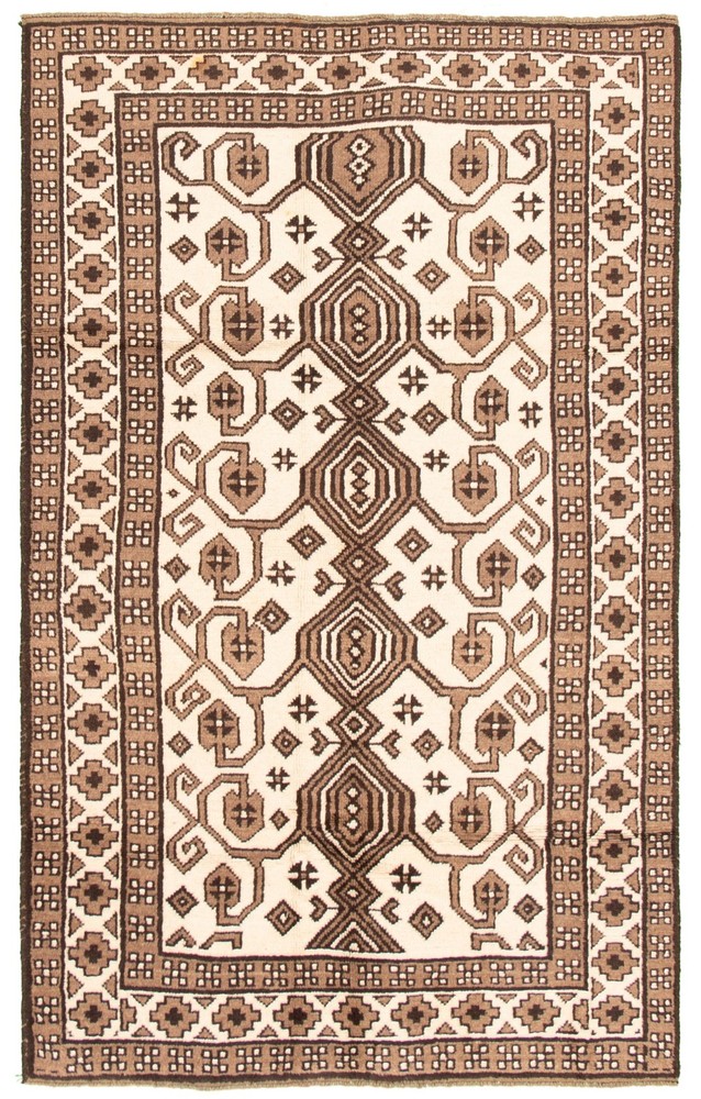 Traditional Vintage Hand-Knotted Area Rug 5'7" x 9'0" Oriental Wool Carpet
