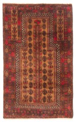 Vintage Traditional Hand-Knotted Area Rug 2’8″ x 4’6″ Oriental Wool Carpet