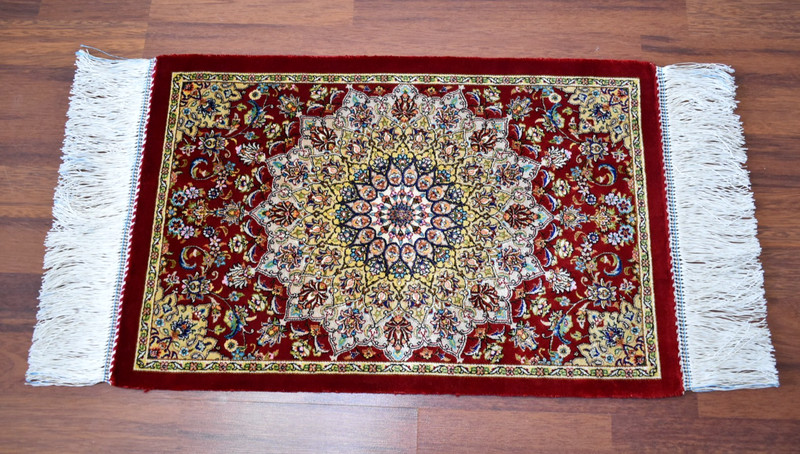 Silk Rug 100 % Bamboo Silk Mini Rug 16'' x 23'' Home Decor Rug Wall Hangings Rug gallery