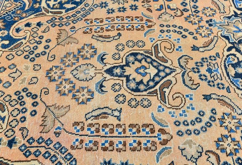 Handmade Semi-Antique Oriental Rug Muted Color Distressed Style Carpet 9X12 ft gallery