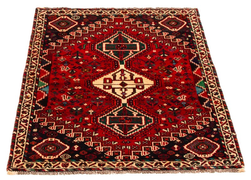 Vintage Hand-Knotted Area Rug 3'10" x 5'1" Traditional Wool Carpet gallery