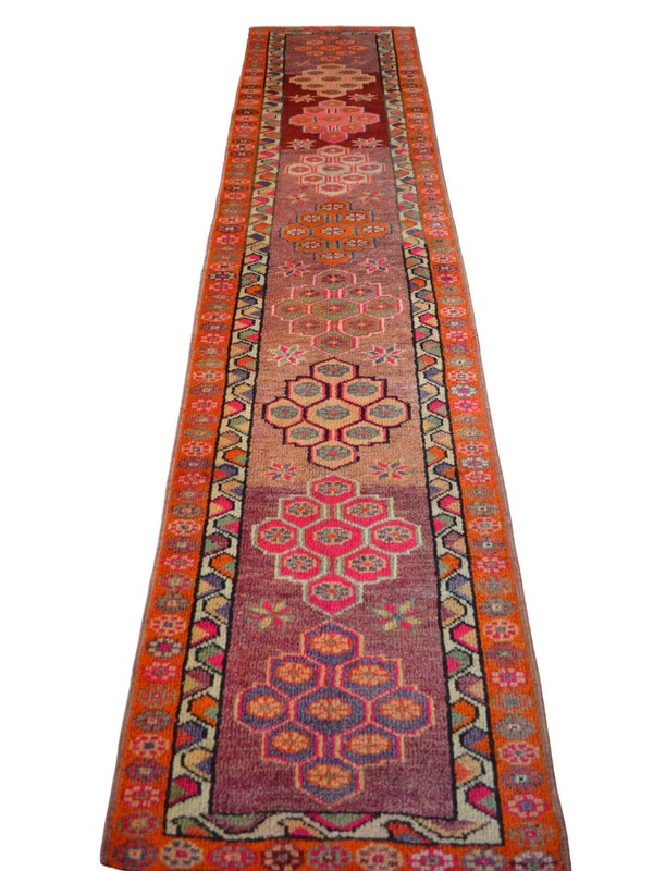 Turkish Runner Rug, HandMade Rug, Tribal Rug Ethnic Rug 3 x 13 ft Kitchen Runner gallery