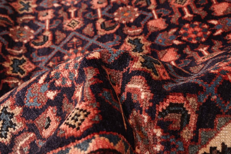 Vintage Hand-knotted Runner Rug 3'8" x 9'10" Traditional Oriental Wool Carpet gallery
