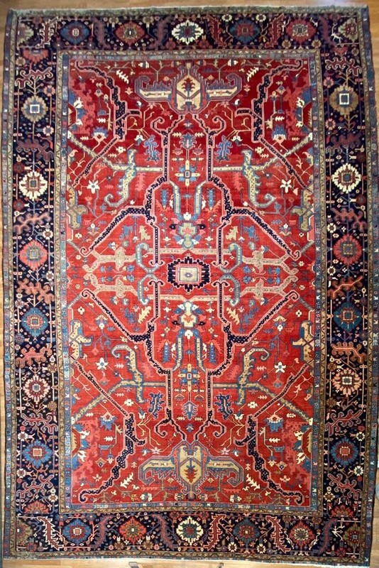 Beautiful Bakhshayesh - 1890s Antique Oriental Rug - Tribal Carpet - 13.6 x 18.8 gallery