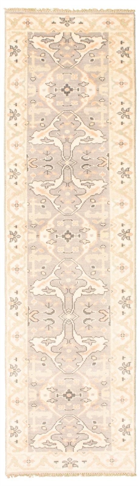 2'7" x 9'10" Vintage Hand-knotted Runner Rug Traditional Oriental Wool Carpet gallery