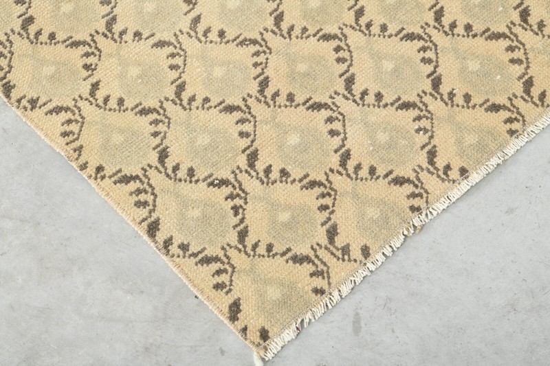 Oushak Runner Rugs Turkish Hand-Knotted Hallway Carpet Vintage Rug 2x8 ft 1183 gallery