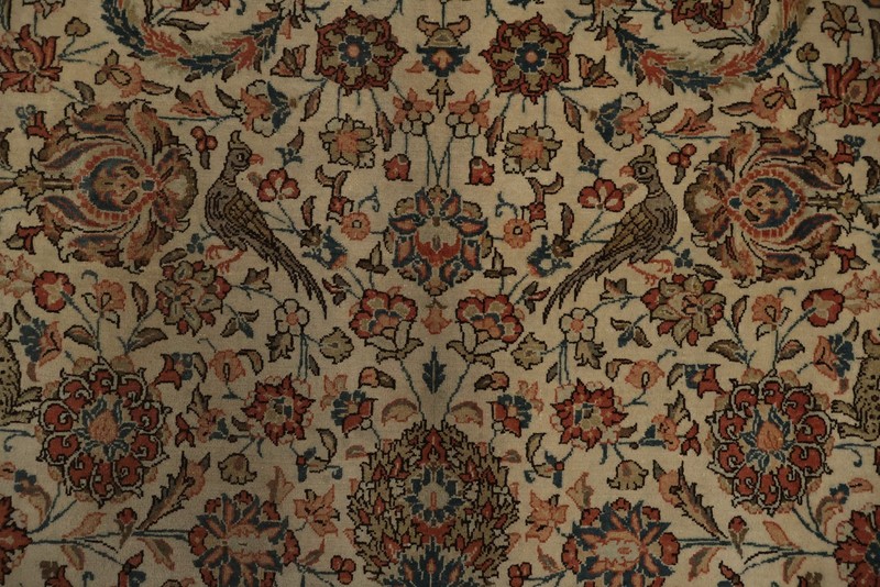 Vegetable Dye Area Rug 7x11 Traditional Hand-knotted Wool Floral Motif Vintage gallery