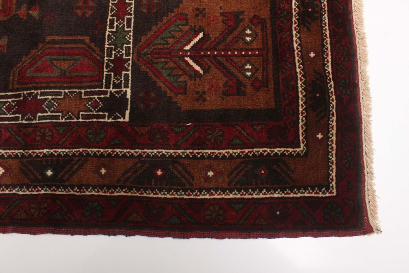Vintage 3'2" x 5'1" Traditional Hand Knotted Vegetable Dye Wool Area Rug gallery