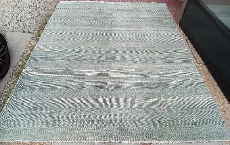 Hand-knotted Wool Rug proximally 9' x 12' gallery