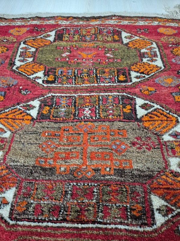 Antique Rug, Hand Woven Carpet, Anatolian Rug, 80-90 Years, Handmade, Wool Rug gallery