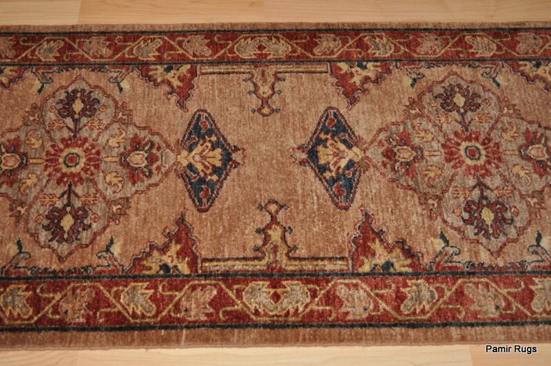 _HAND-MADE_HALL RUNNER 2'8" x 12 ft. MAHOGANY Serab DESIGN **HALL-RUNNER** gallery