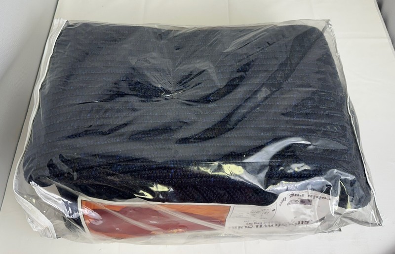 Vintage Jamestown Solid 3 Piece Braided Nylon Rug Set Rag Robin Area 60x90 18x30 gallery