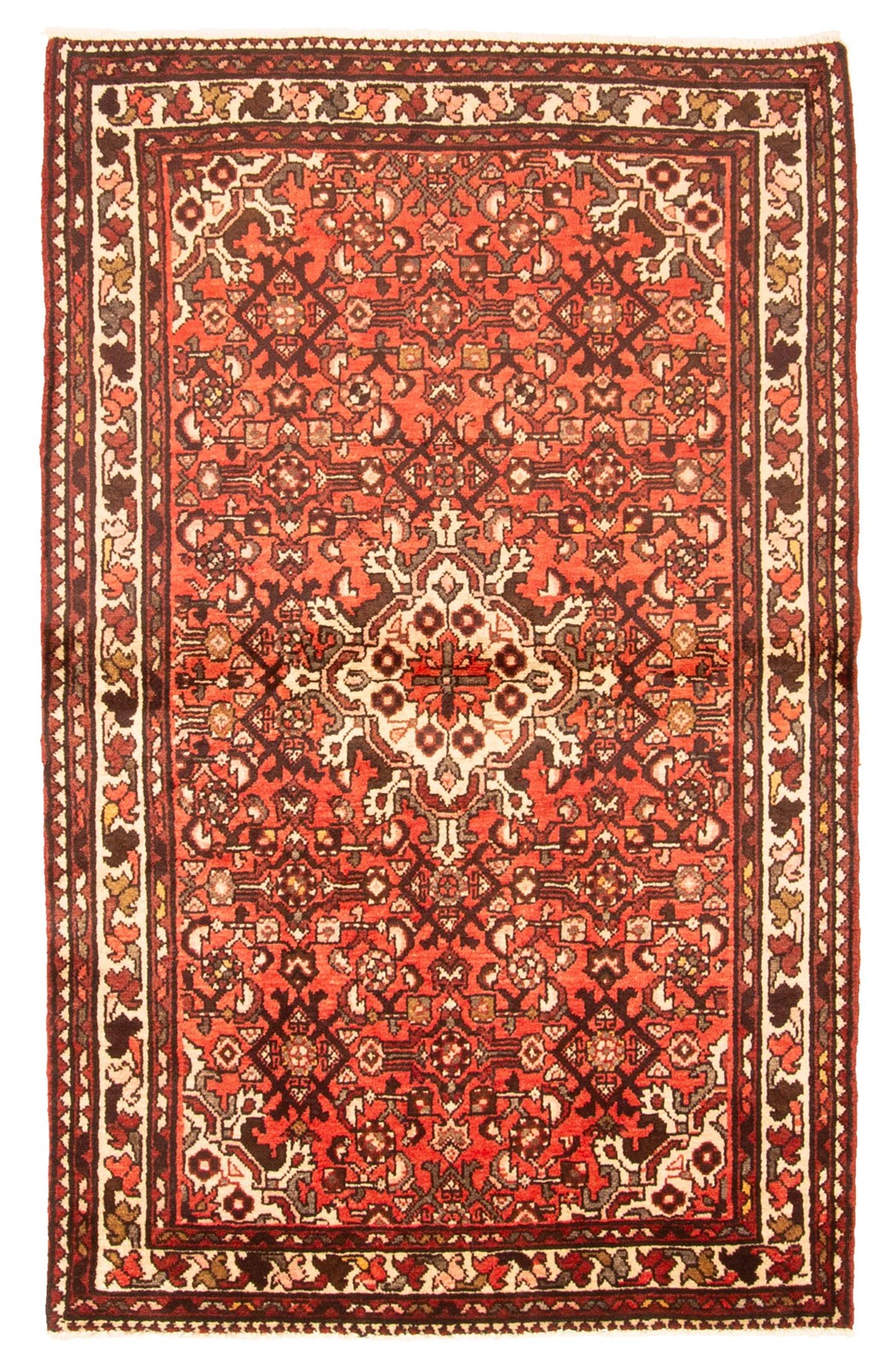 Vintage Traditional Hand-Knotted Area Rug 3'5" x 5'7" Oriental Wool Carpet gallery