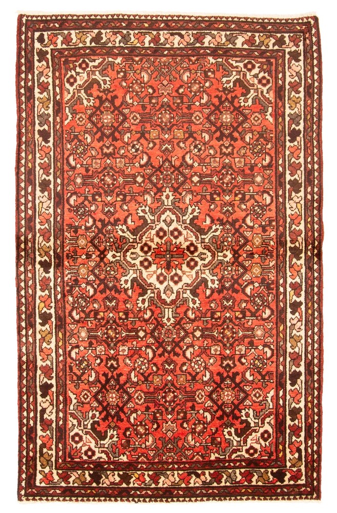 Vintage Traditional Hand-Knotted Area Rug 3'5" x 5'7" Oriental Wool Carpet