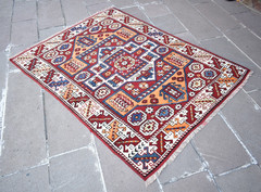Antique Turkish Rug 53” x 69” Anatolian Canakkale Rug Organic Wool Area Rug