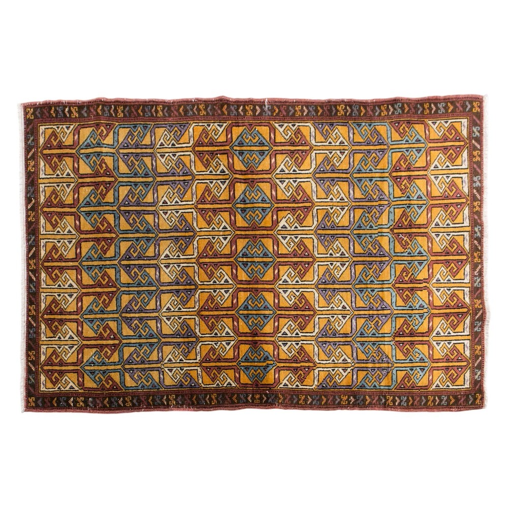 Turkish Rug", Vintage Rug, Area Ru 3'6 x 5'4 feet, Oushak Rug, Antique Rug