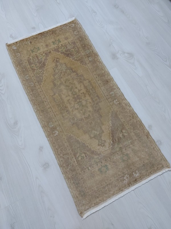 Sand Beige Rug, Art Deco Rug, Housewarming Gift Rug, Handicraft Rug, Antique Rug gallery