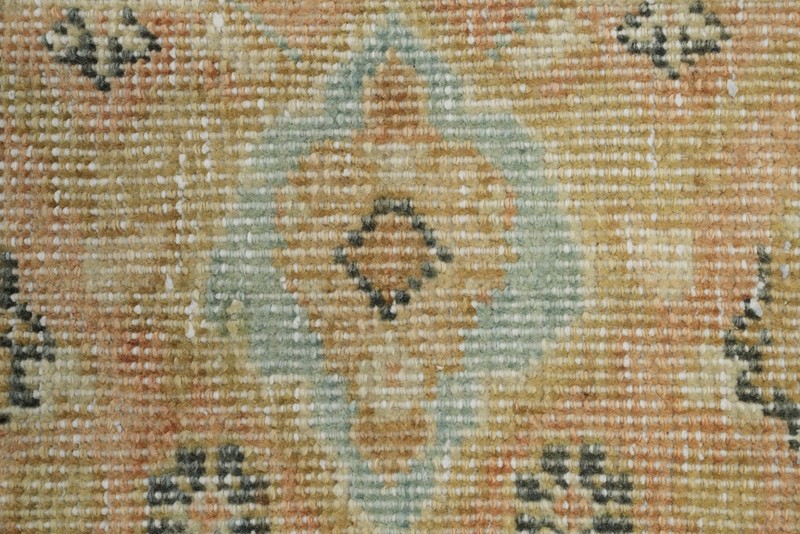 Antique Muted Gold Wool Vegetable Dye Traditional Handmade Room Size Rug 9x13 gallery