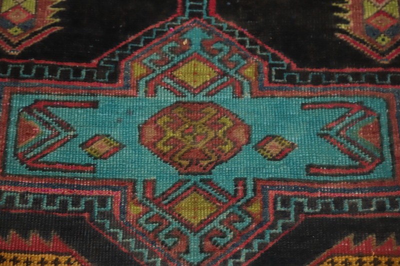 Geometric Tribal Traditional Hand-knotted 11 ft Runner Rug Vintage Carpet 3x11 gallery