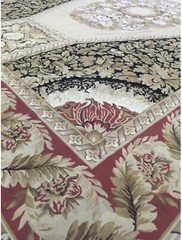 13x 18 Ft Large Aubusson Needle Point Wool Hand Crafted Area Rug Rare Black .