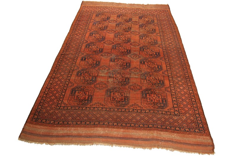 8x11 Antique Turkoman Ersari Main Rug Fine Afghan Boho Rug 236cmx335cm c.1880 gallery
