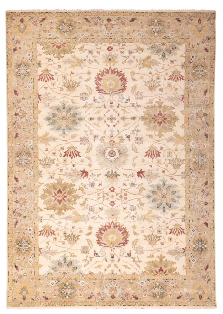 Traditional Vintage Hand-Knotted Area Rug 10'1" x 14'0" Oriental Wool Carpet