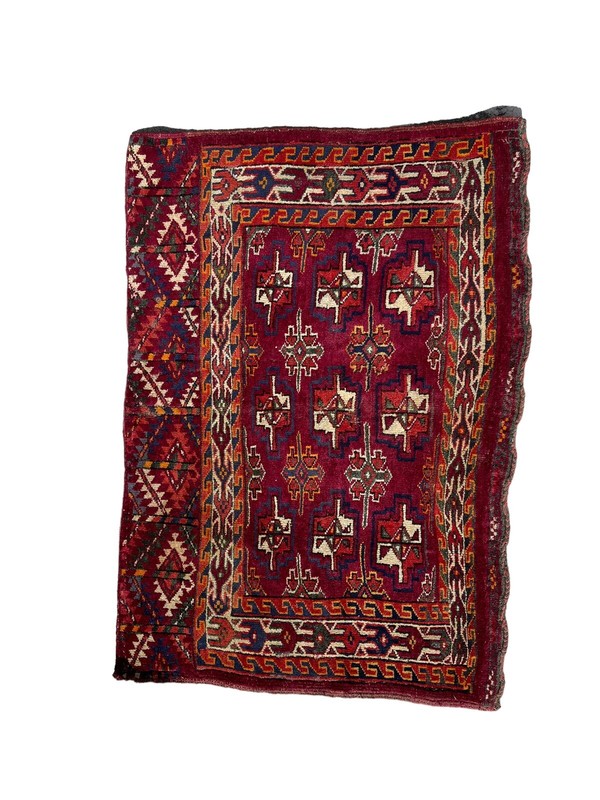 Rug antique carpet antique oriental tribal Turkoman Yomud Turkmen chuval gallery