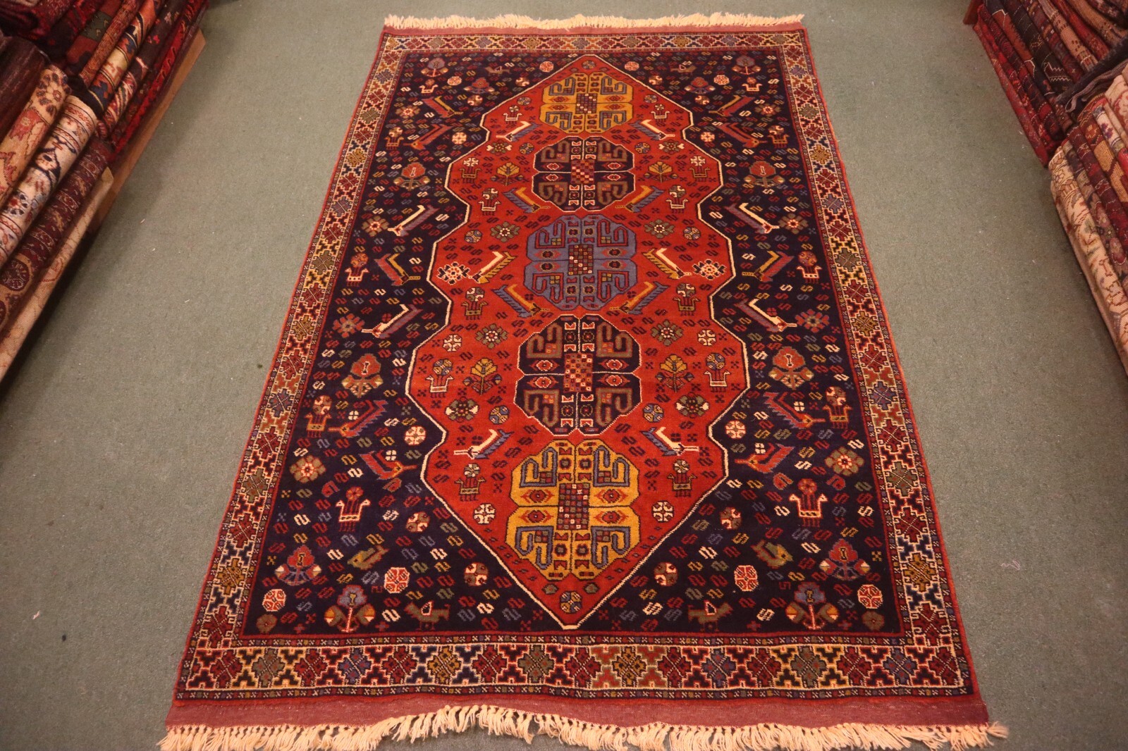COLLECTORS’ ITEM Stunning Super Fine Quality Kazak Caucasian Carpet gallery
