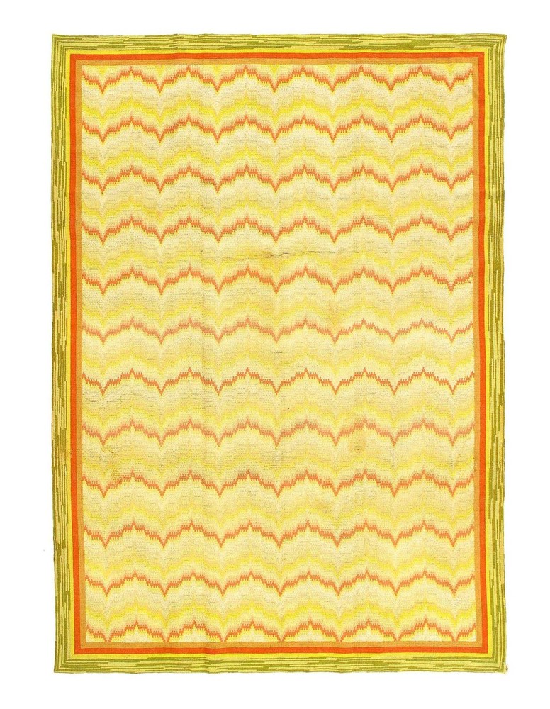 Antique Hand Knotted Spain art deco rug 6'3'' X 8'11''