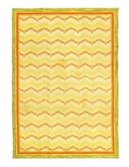 Antique Hand Knotted Spain art deco rug 6’3” X 8’11”