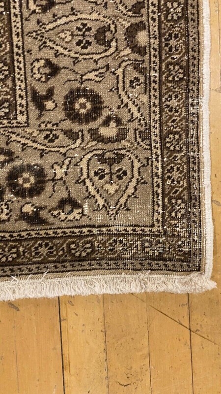 Bohemian Antique 1920-1930's Wool Colored Wool Pile Bunyan Area Rug 6’7x9’5" gallery