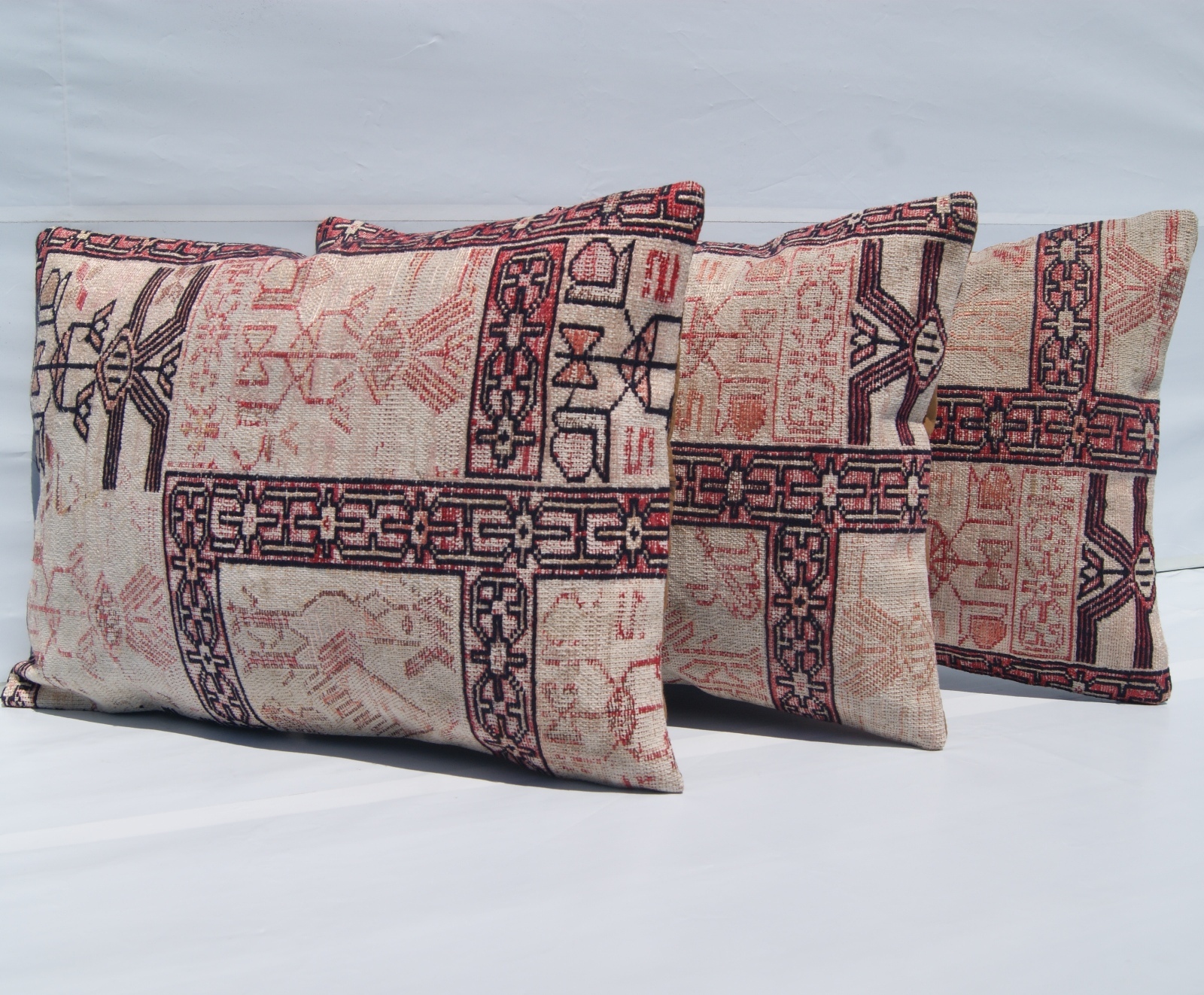 kilim pillow cover sumak rectangle three pillow covers handmade sumak 20"X14" gallery