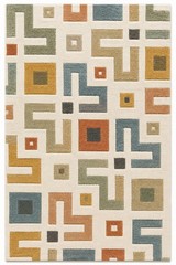 geometric rug, abstract rug, wool rug, contemporary rug, maze pattern rug