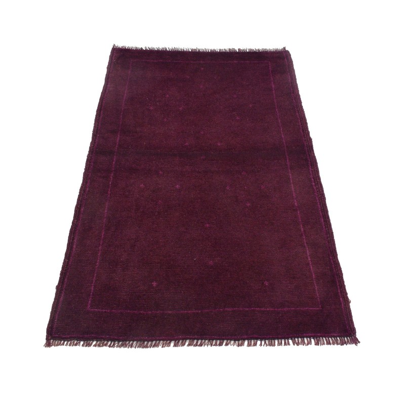 Overdyed Carpet Distressed Oriental Area Rug 4.6x2.8 ft gallery