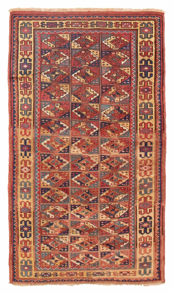 Traditional Vintage Hand-Knotted Area Rug 4'3" x 7'7" Oriental Wool Carpet