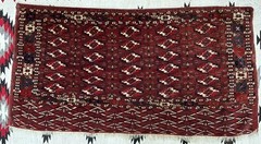 Turkomen Antique Tekke Ensi Rug 19th C. Collector’s Item Turkmen 3×4’ RARE