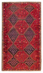 Vintage 5’7″ x 9’10” Traditional Hand Knotted Vegetable Dye Wool Area Rug