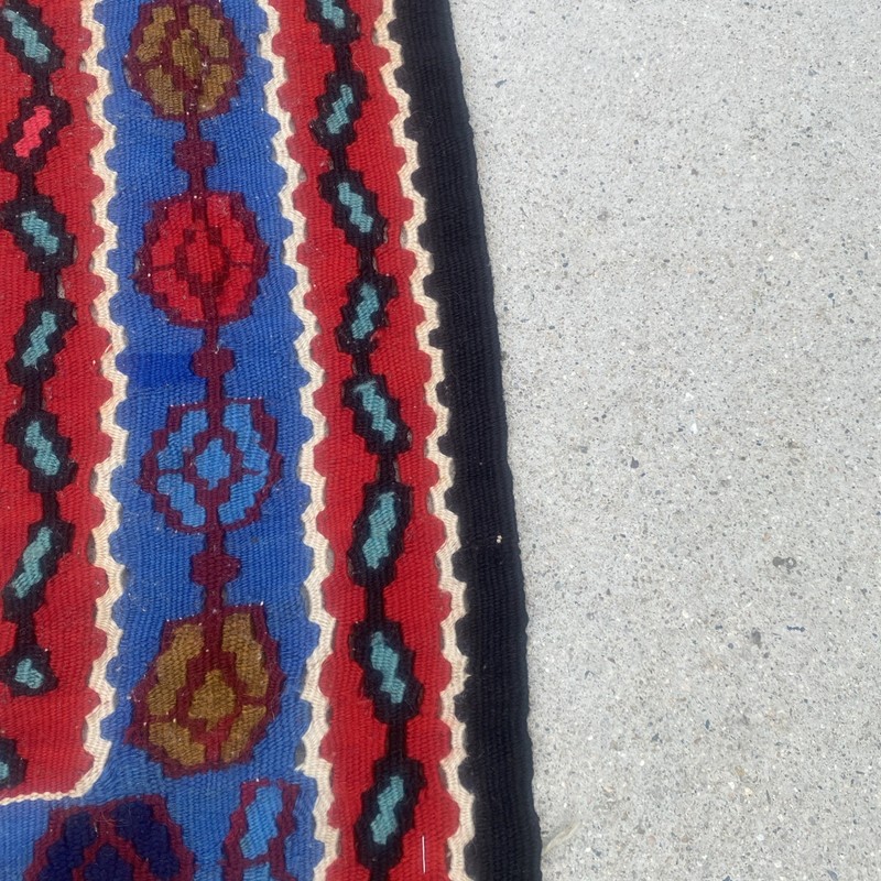 Vintage Kurdish Kilim Hand Woven Wool Rug 42”x 61” gallery
